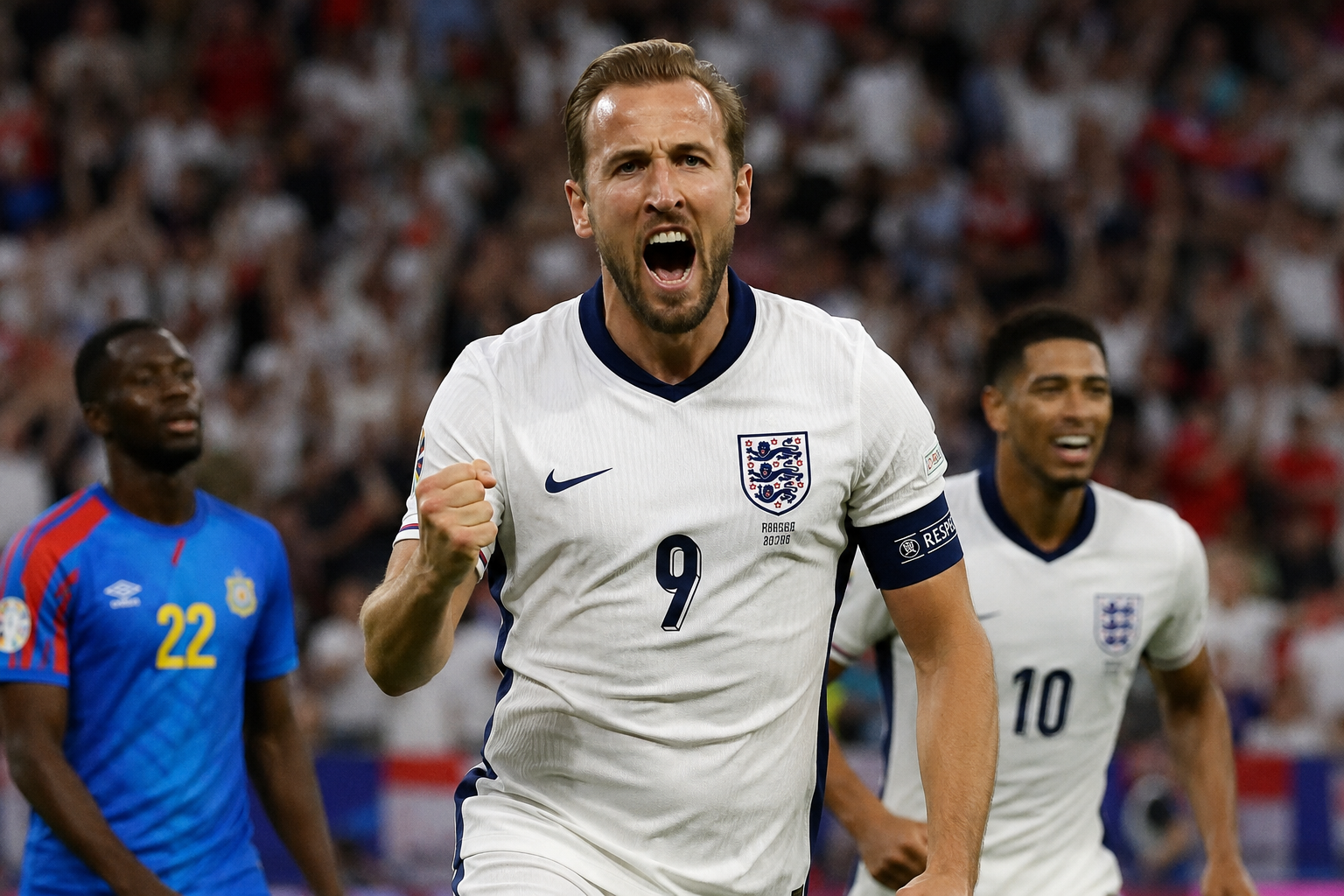Harry Kane firmó un doblete y citó a los ingleses con el Tricolor.