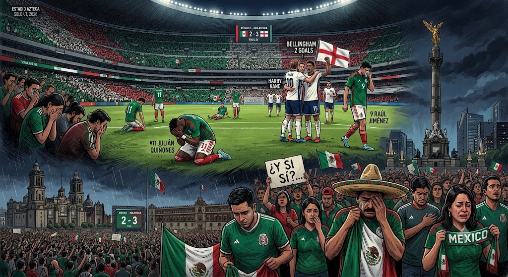 Con un doloroso 3-2, el Tri cae en el Coloso de Santa Úrsula y dice adiós en octavos.
