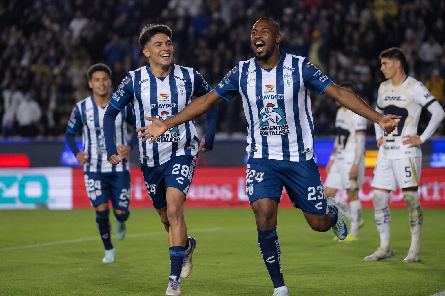 Tuzos exhiben a Pumas con goleada y arrancan el torneo con autoridad.