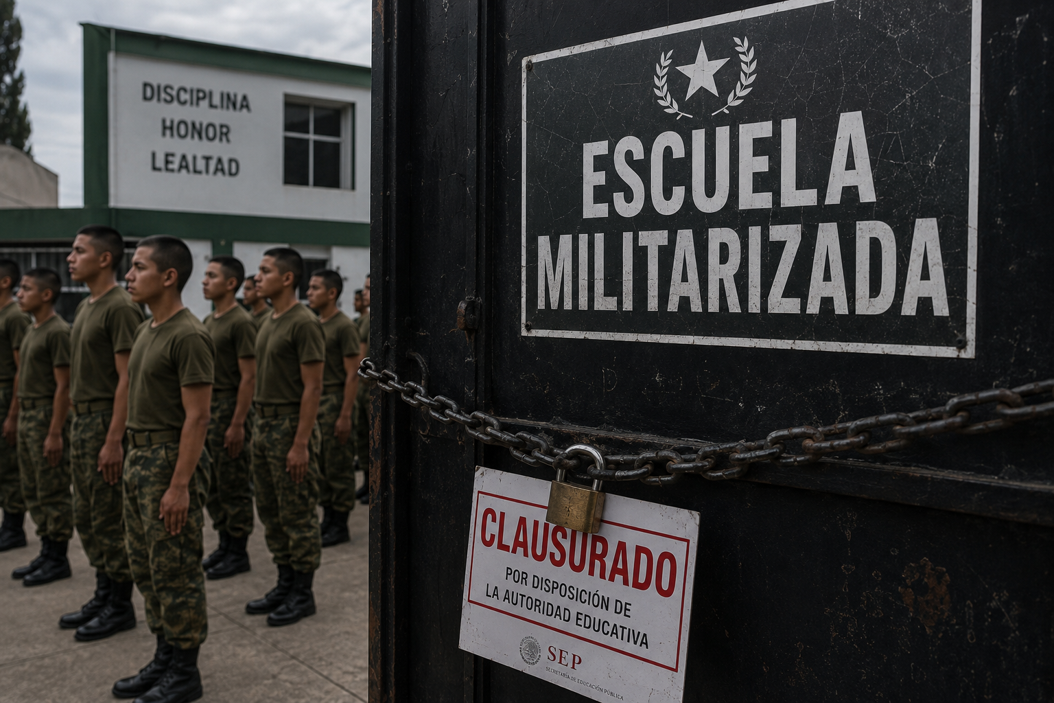 SEP ordena cerrar escuelas militarizadas tras casos de abuso y muertes.