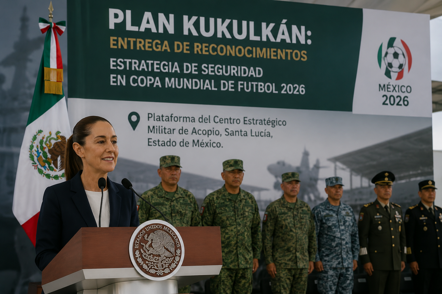 Sheinbaum liderará acto clave de seguridad rumbo al Mundial 2026.