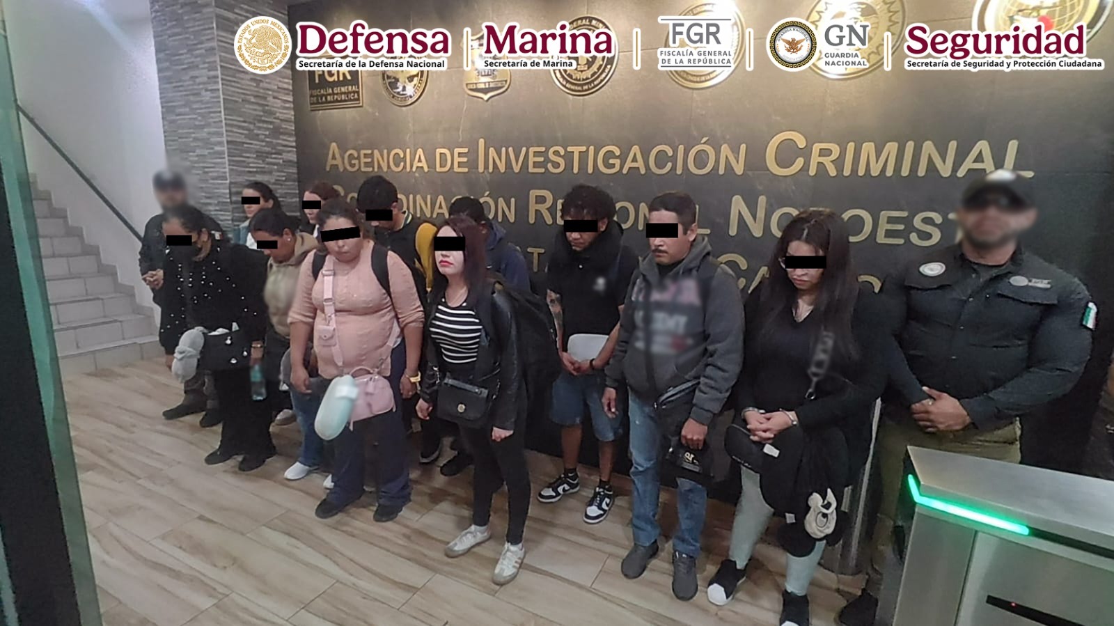 Aseguran cocaína en Tijuana; 11 detenidos tras vuelo desde Guadalajara.