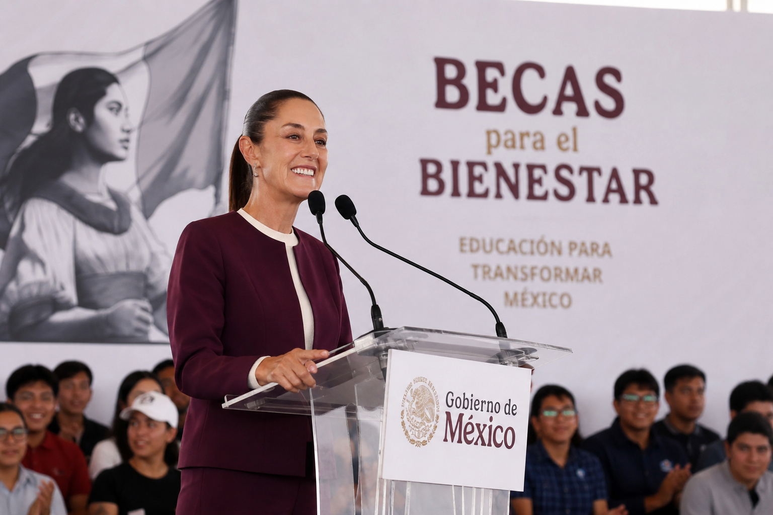La Presidenta encabezará entrega de Becas para el Bienestar en Zacatecas.