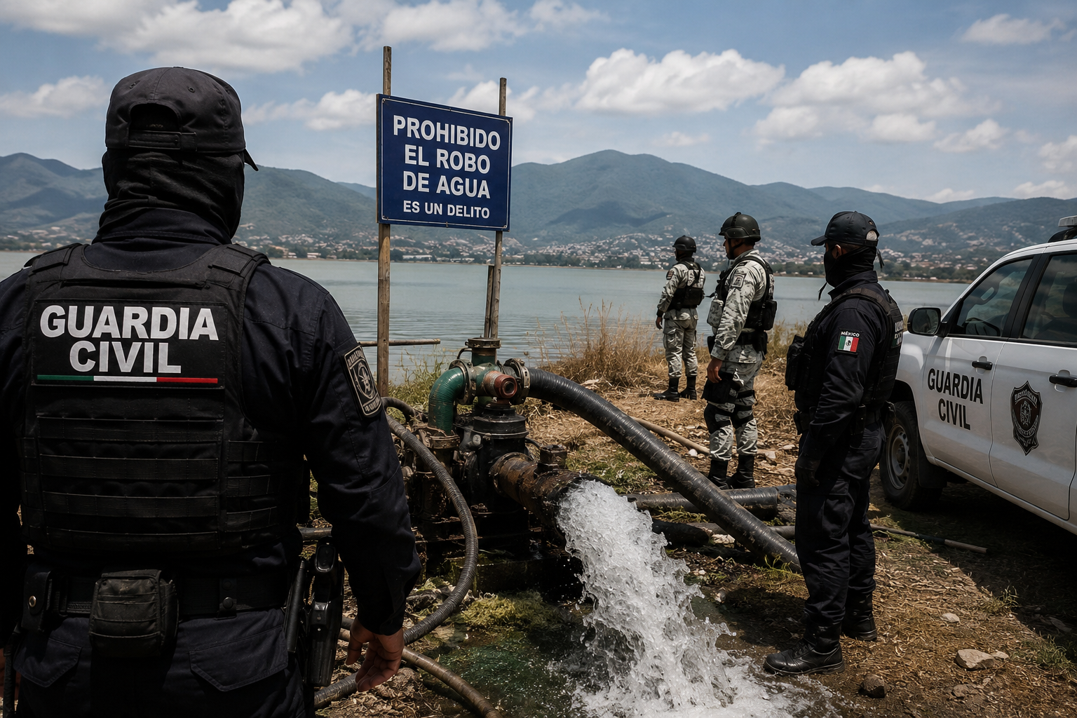 Satélites rastrean robo de agua ante avance del crimen organizado.