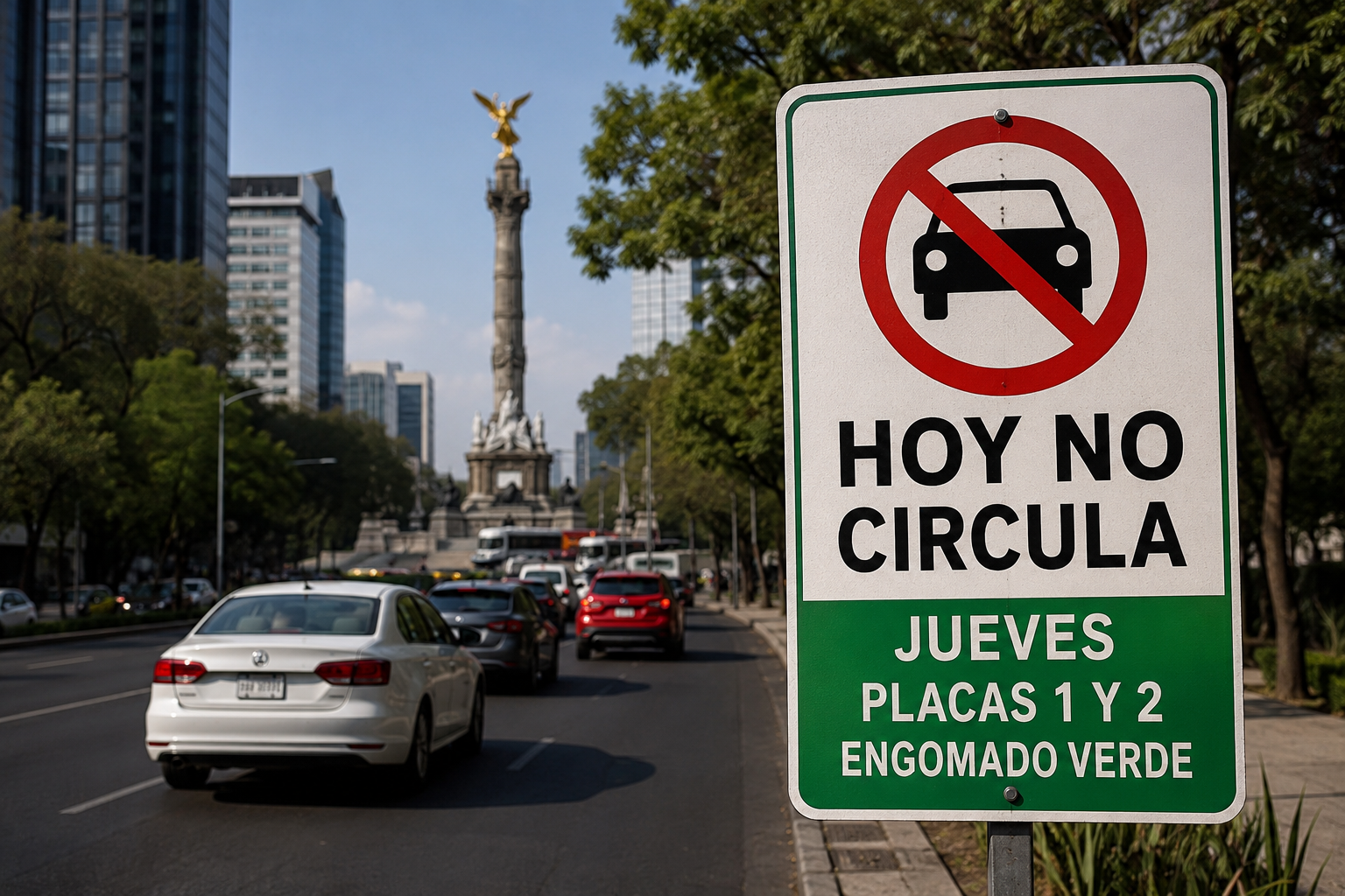 Autos con placas 1 y 2 no podrán circular este jueves en el Valle.