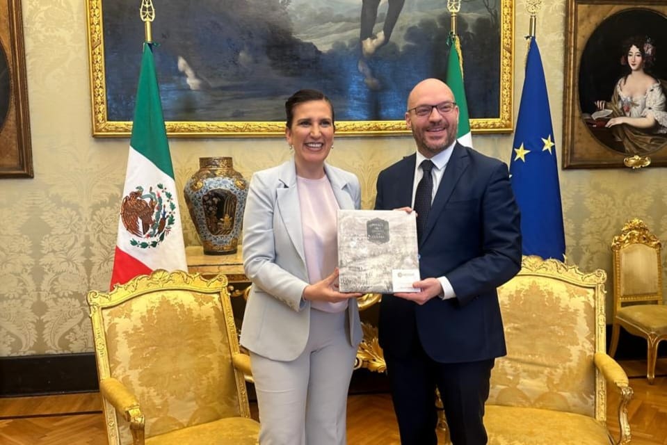 Diputada dialoga con legisladores italianos sobre seguridad y democracia.
