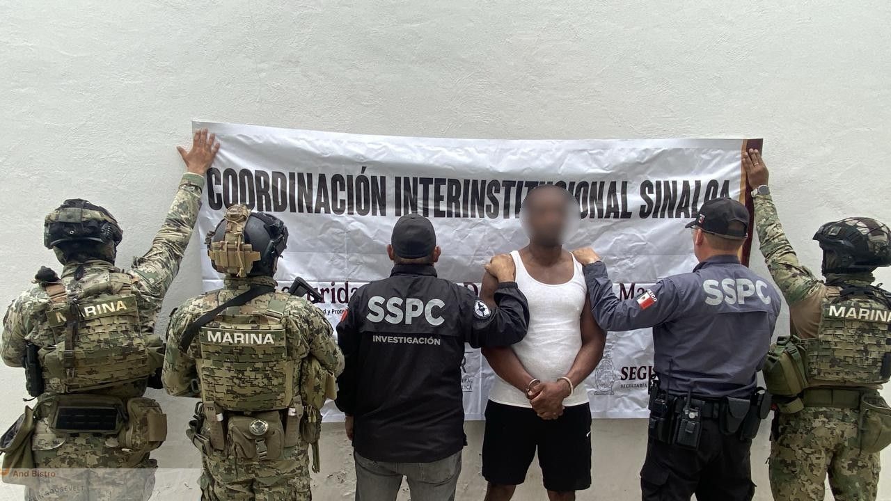 Capturan en Mazatlán a fugitivo de EU buscado por narcóticos.
