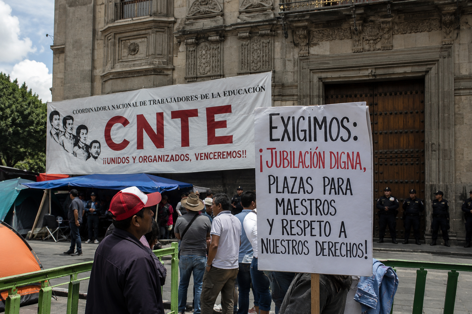 Gobierno y CNTE acuerdan nuevas plazas; maestros mantienen sus demandas.
