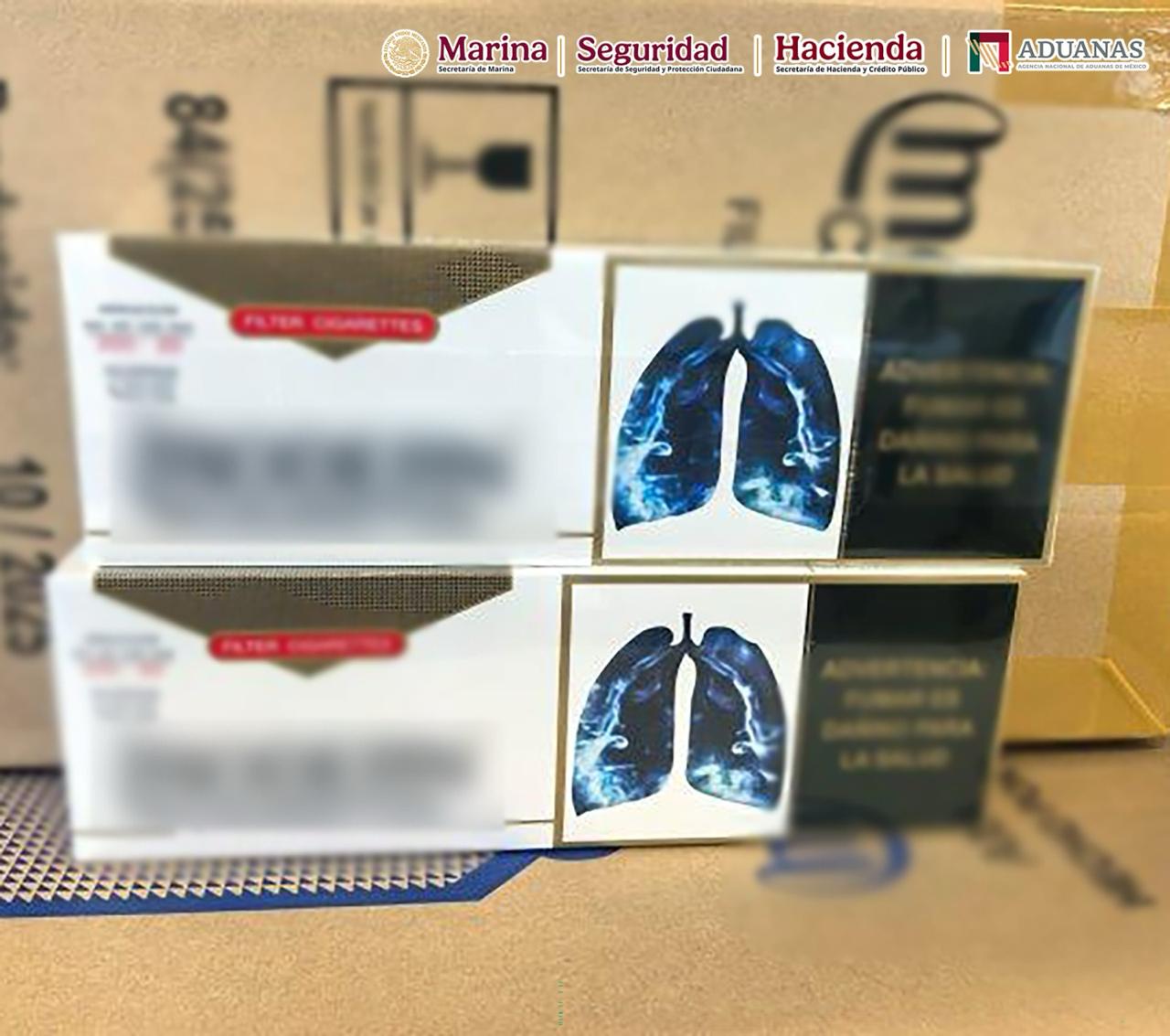 Retienen cargamento valuado en casi 26 mdp por posible infracción marcaria.