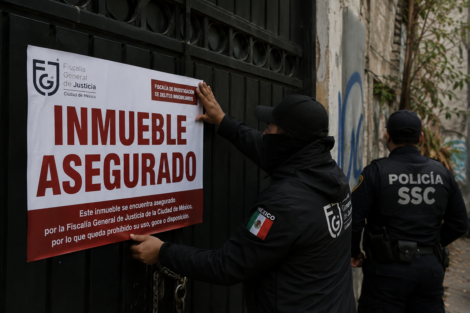Fiscalía rastrea redes criminales detrás de despojos de inmuebles en CDMX
