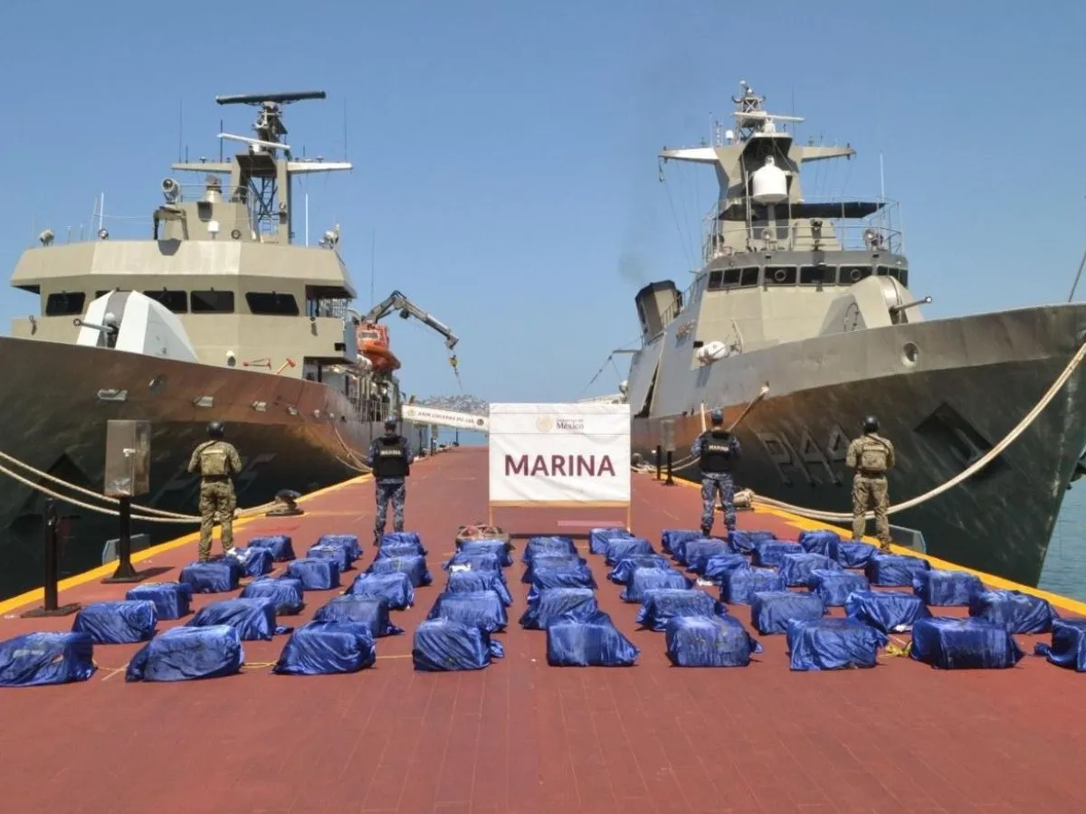 Caen 16; Marina decomisa 4.4 toneladas de cocaína y un narcolaboratorio.