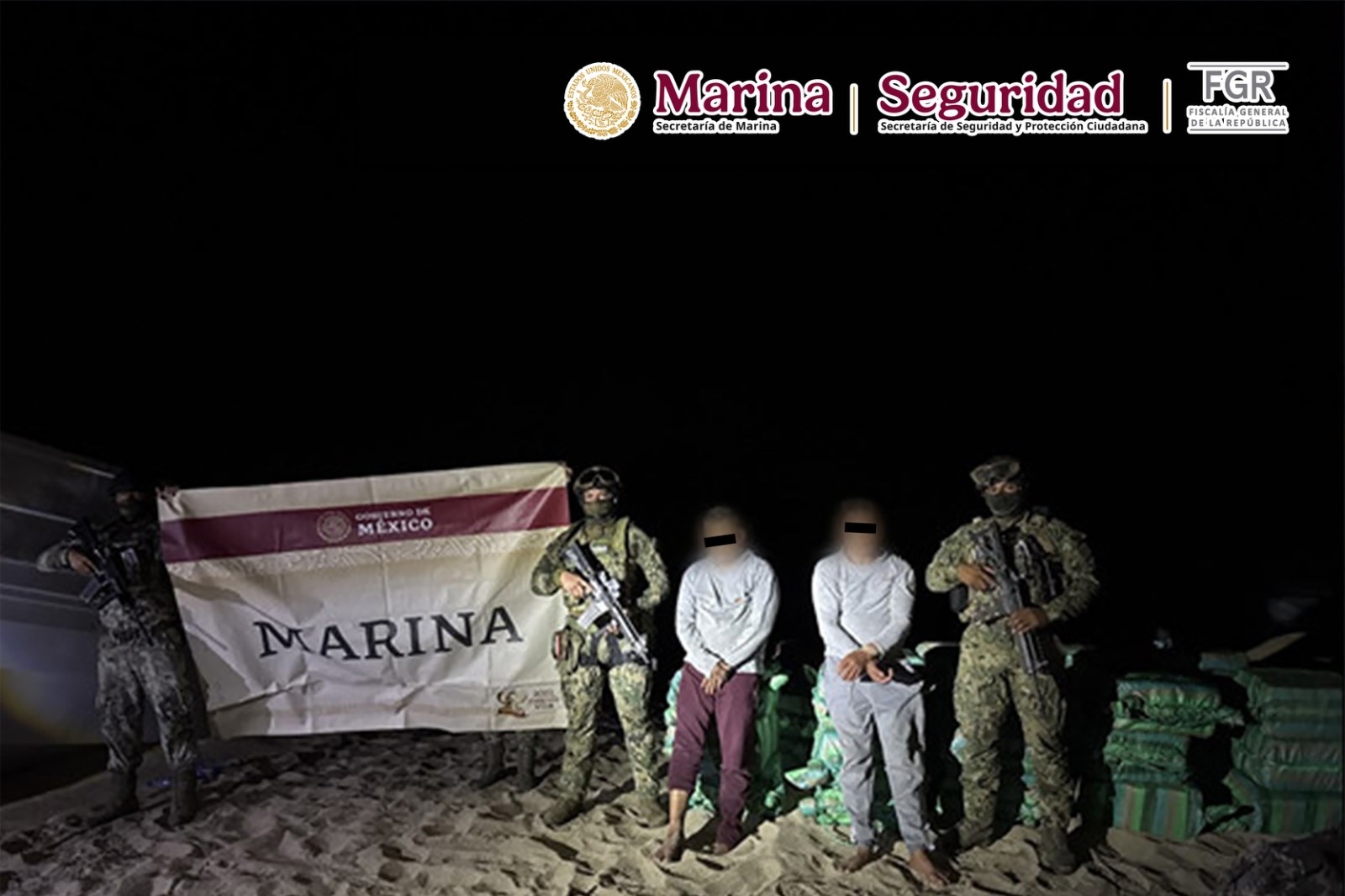 Semar intercepta droga valuada en 405 mdp en costas de Guerrero mexicano