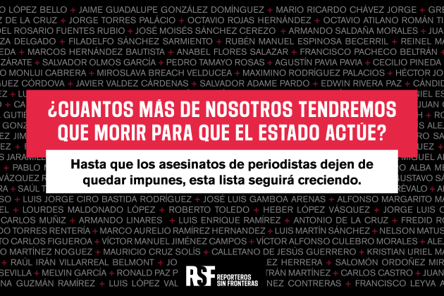 México: RSF y medios de todo el país interpelan a la presidenta Sheinbaum y a las autoridades ante la persistencia de la violencia contra periodistas
