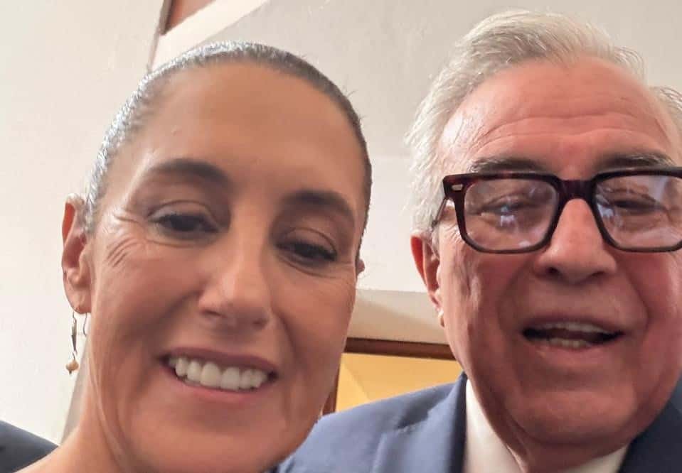 Sheinbaum dice que se enteró por tuit del regreso de Rocha Moya