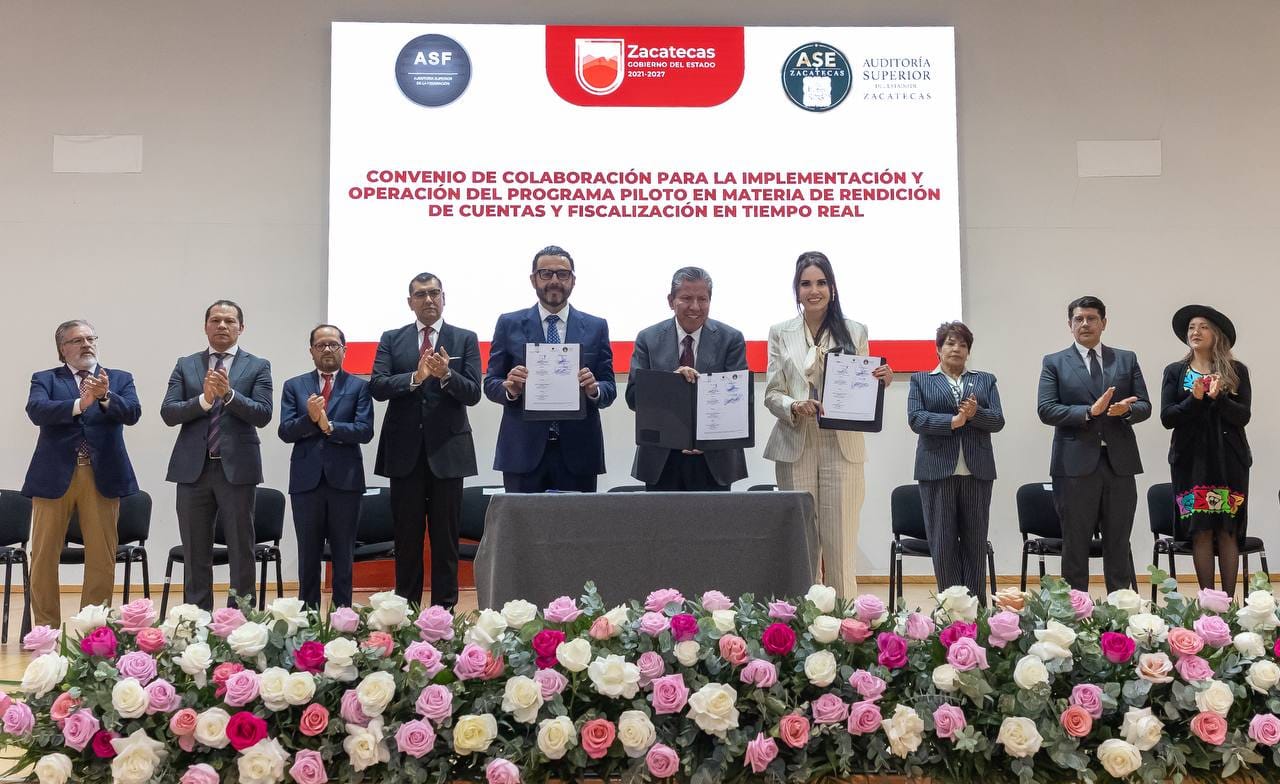 Zacatecas abre su gasto a fiscalización prácticamente en tiempo real.