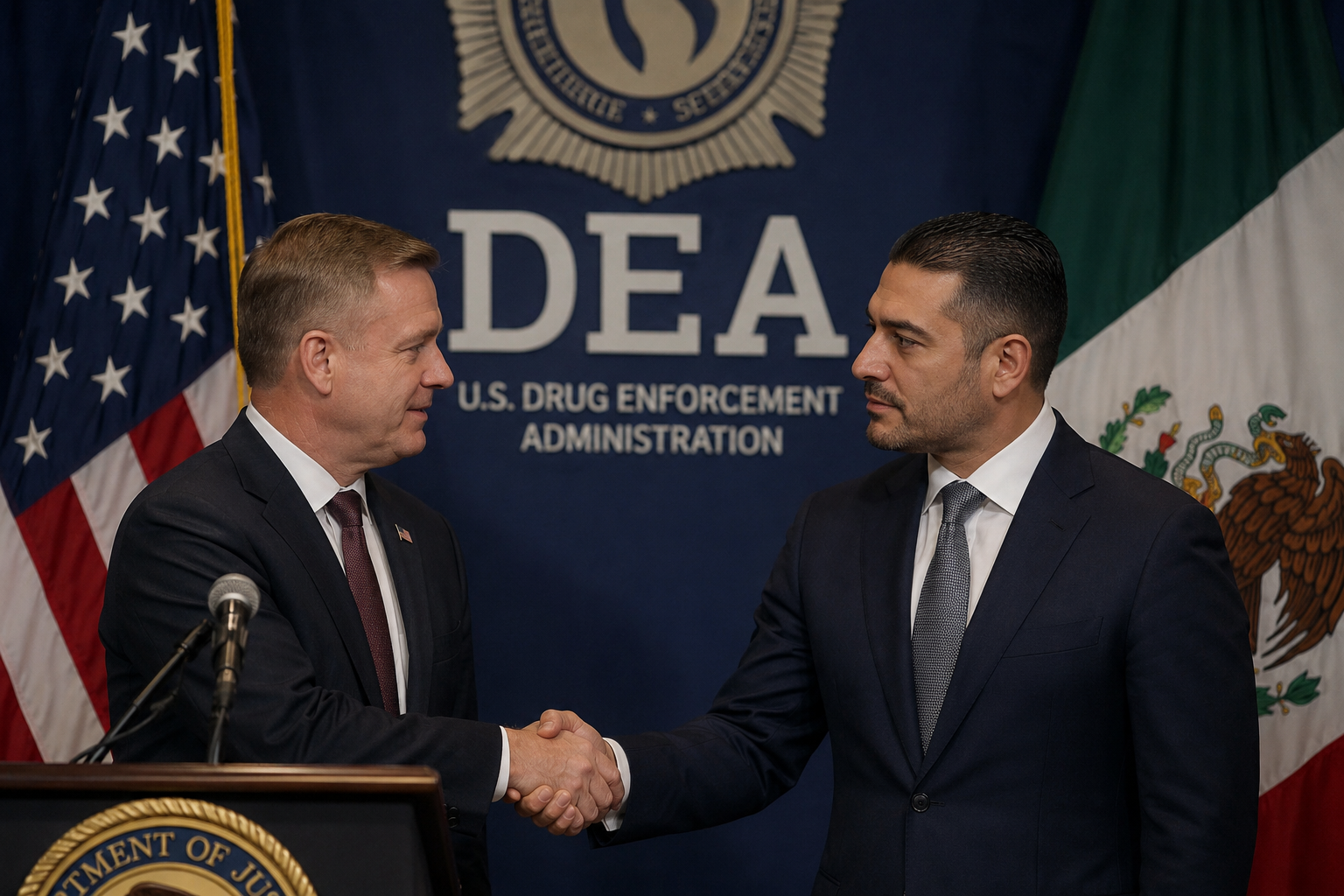 DEA destaca coordinación permanente con Harfuch contra el crimen organizado.