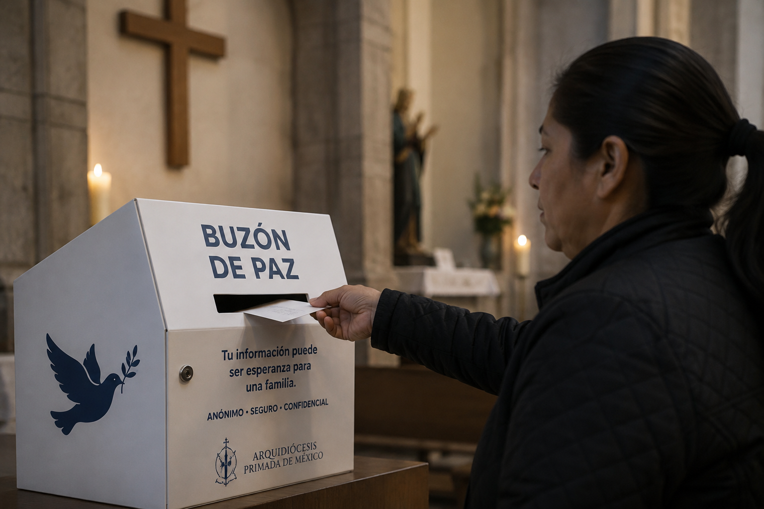 Iglesia recibirá pistas anónimas para localizar a personas desaparecidas.