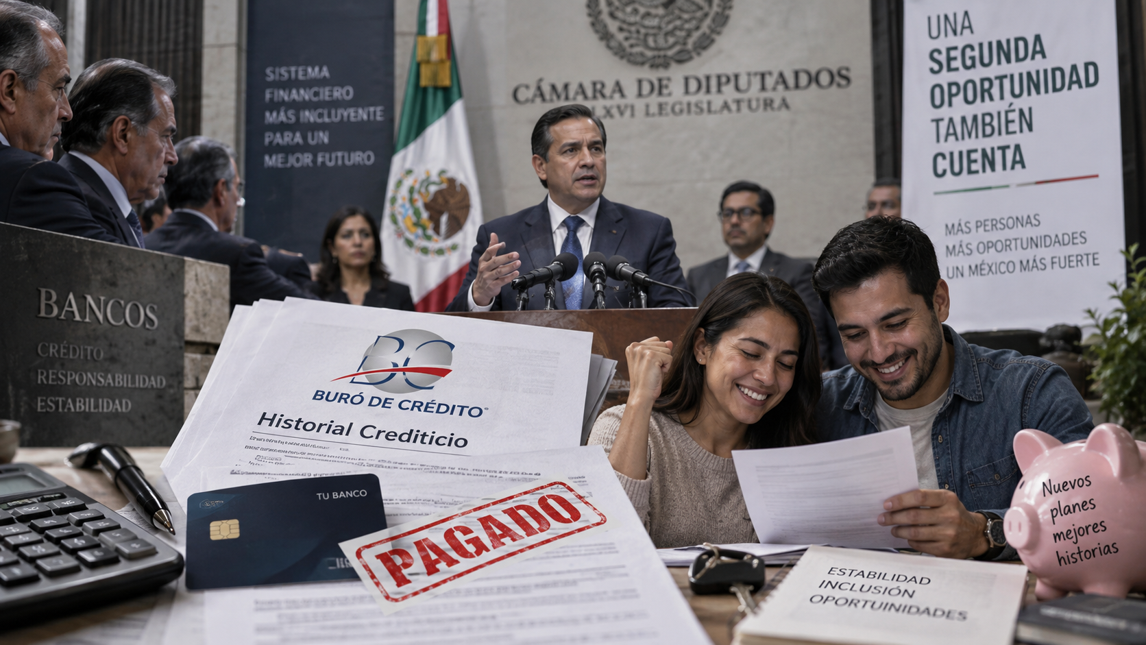 Mejía exige bajar de seis a tres años el historial negativo en Buró.
