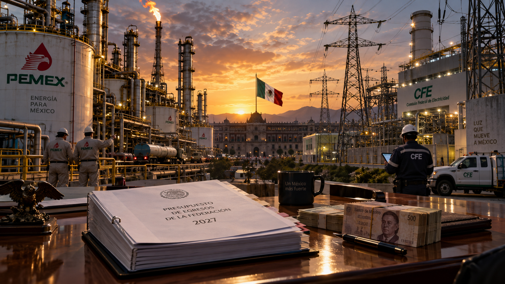 Pemex y CFE ejercerán más de 1.25 billones y tendrán metas de balance.