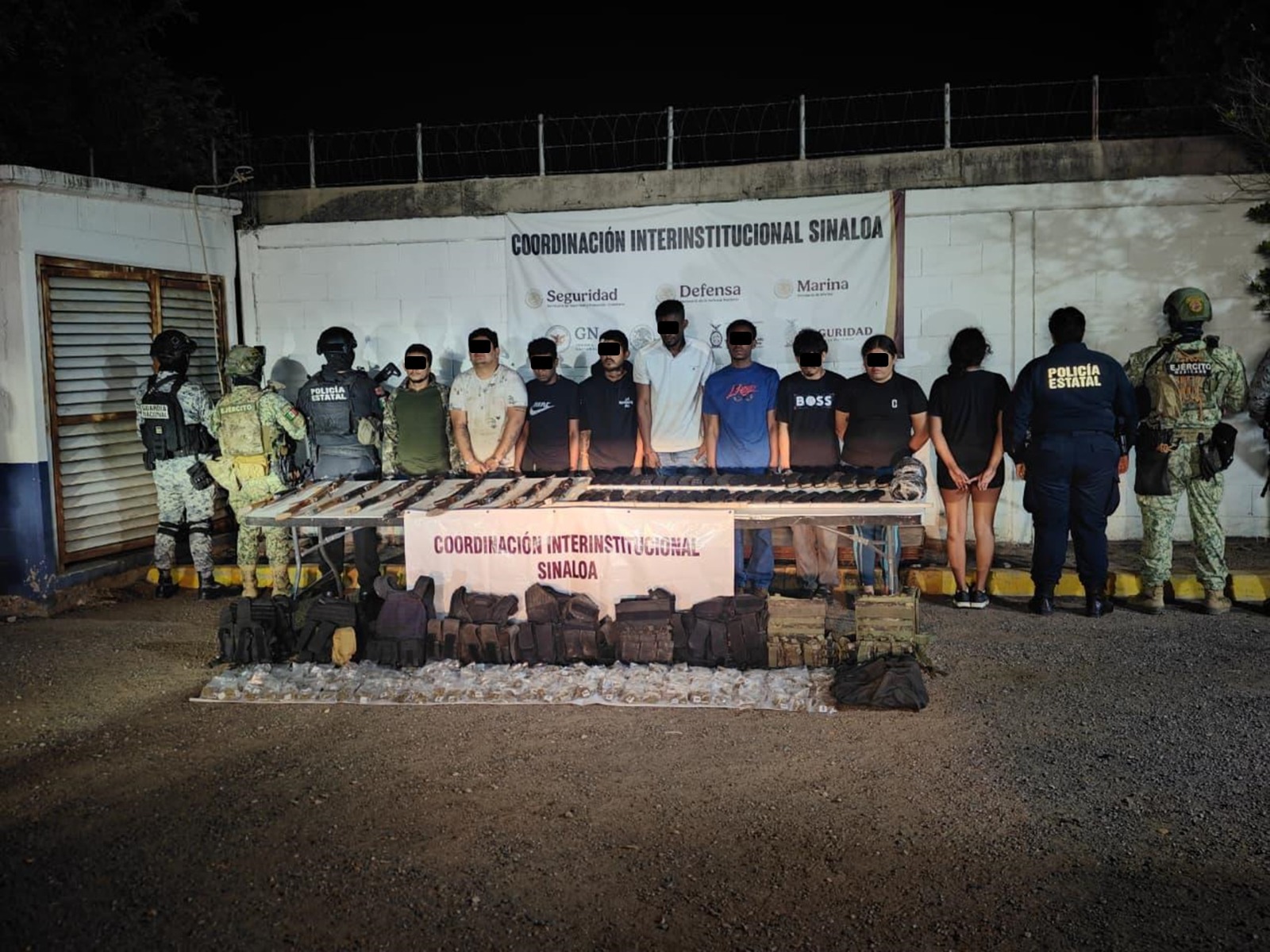 Cinco extranjeros caen con armas largas y municiones en Sinaloa.