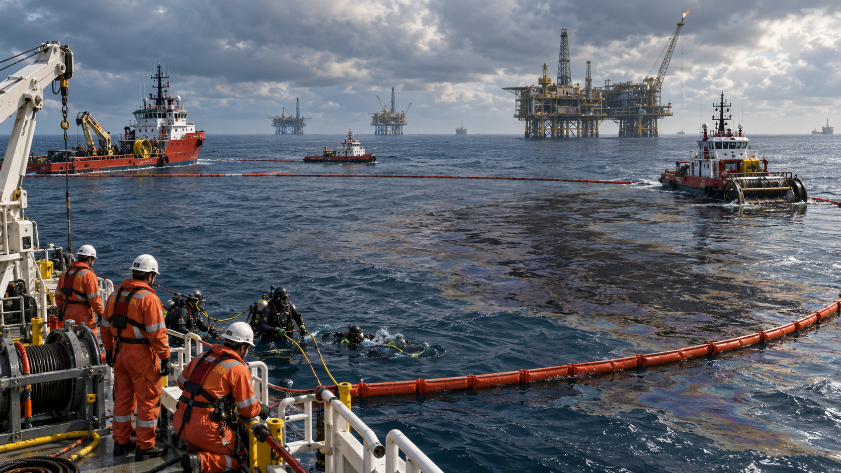 Pemex contiene fuga de crudo en ducto marino frente a costa campechana