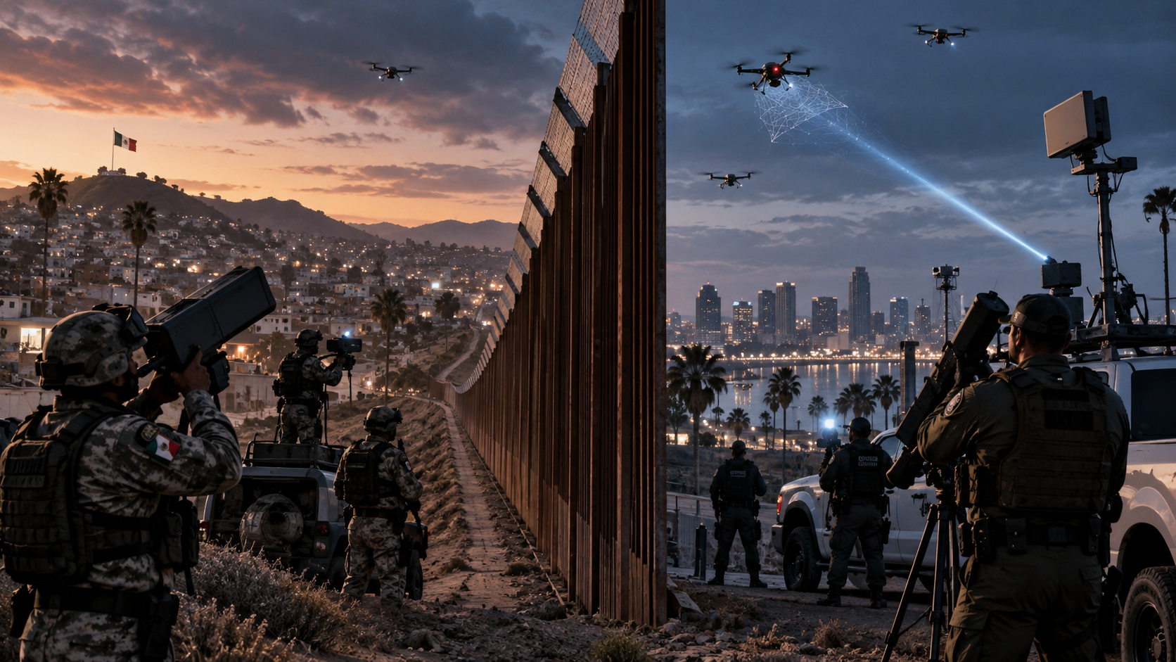 México y EU desplegaron operativo antidrones en Tijuana-San Diego
