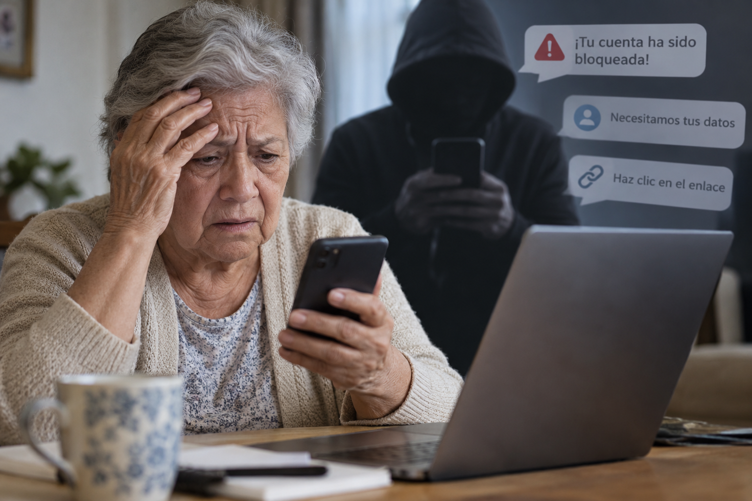 Proponen elevar hasta 50% penas por fraude digital a adultos mayores