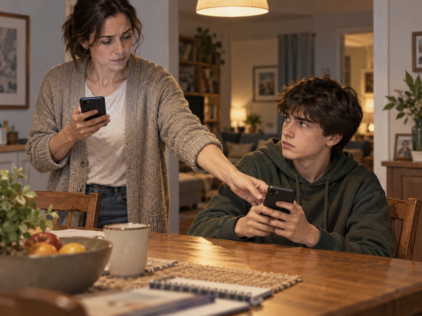 Iglesia pide a padres dar ejemplo antes de limitar celulares a hijos.