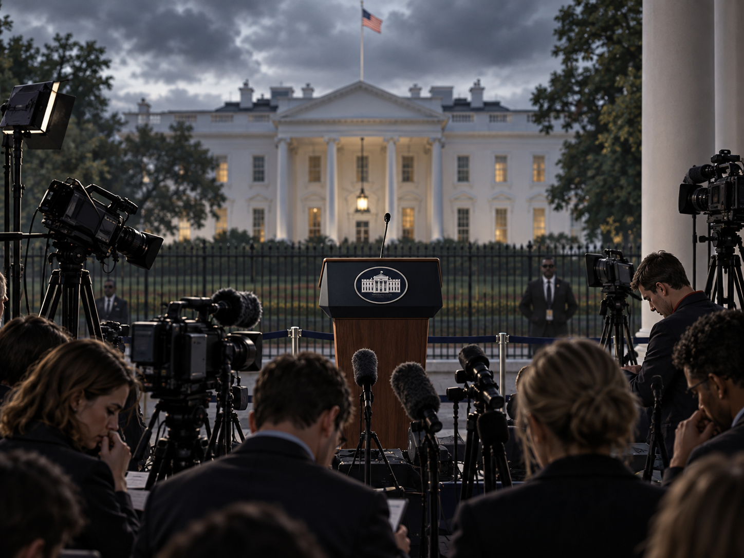 ABC, CBS, NBC y Fox frenan pool tras veto de Trump a CNN en Washington