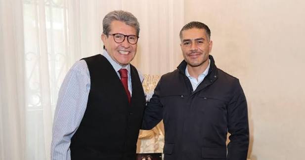 Harfuch y Monreal revisan seguridad antes de la glosa en San Lázaro.