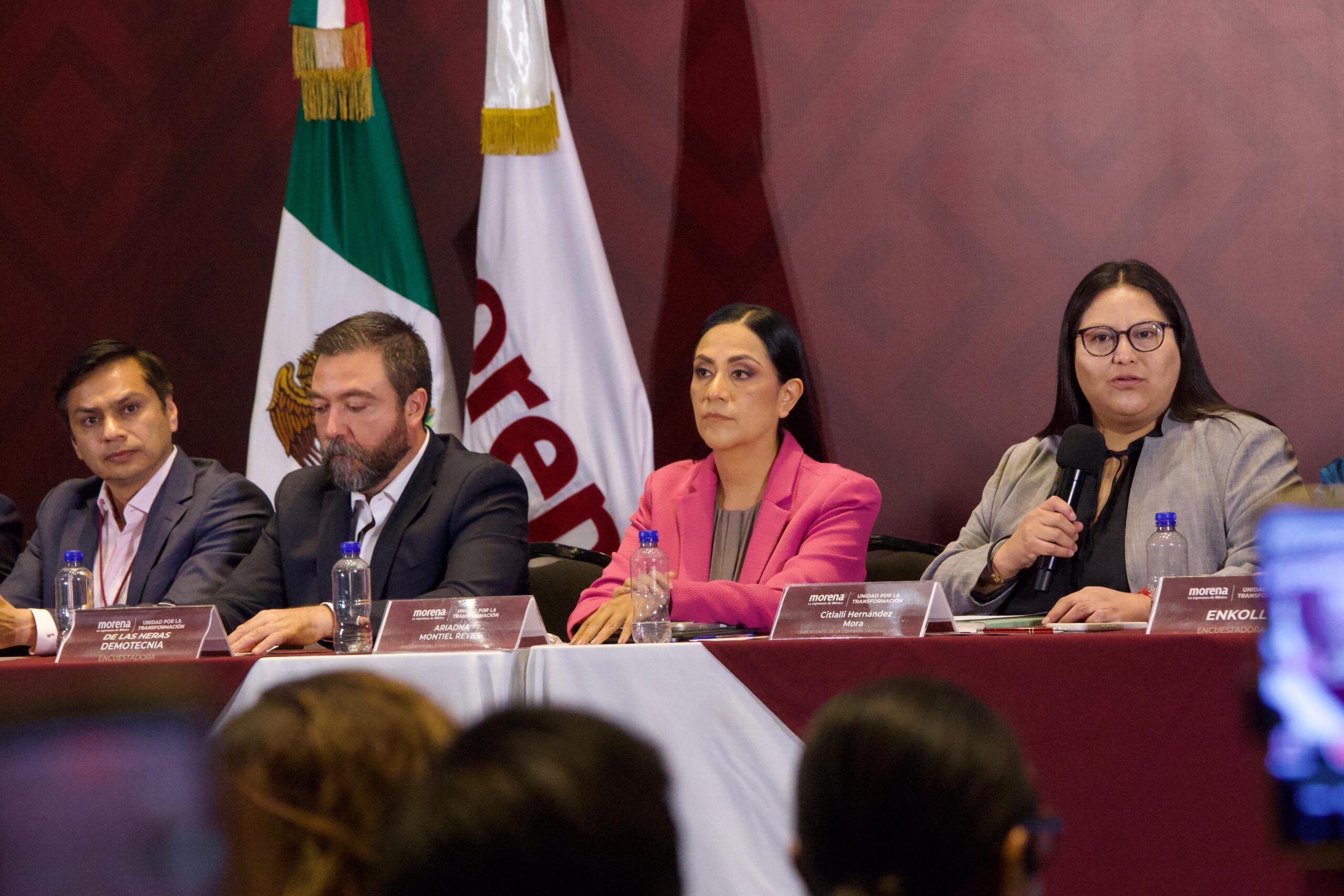 Montiel abre encuestas de Morena y defiende método rumbo a elección 2027