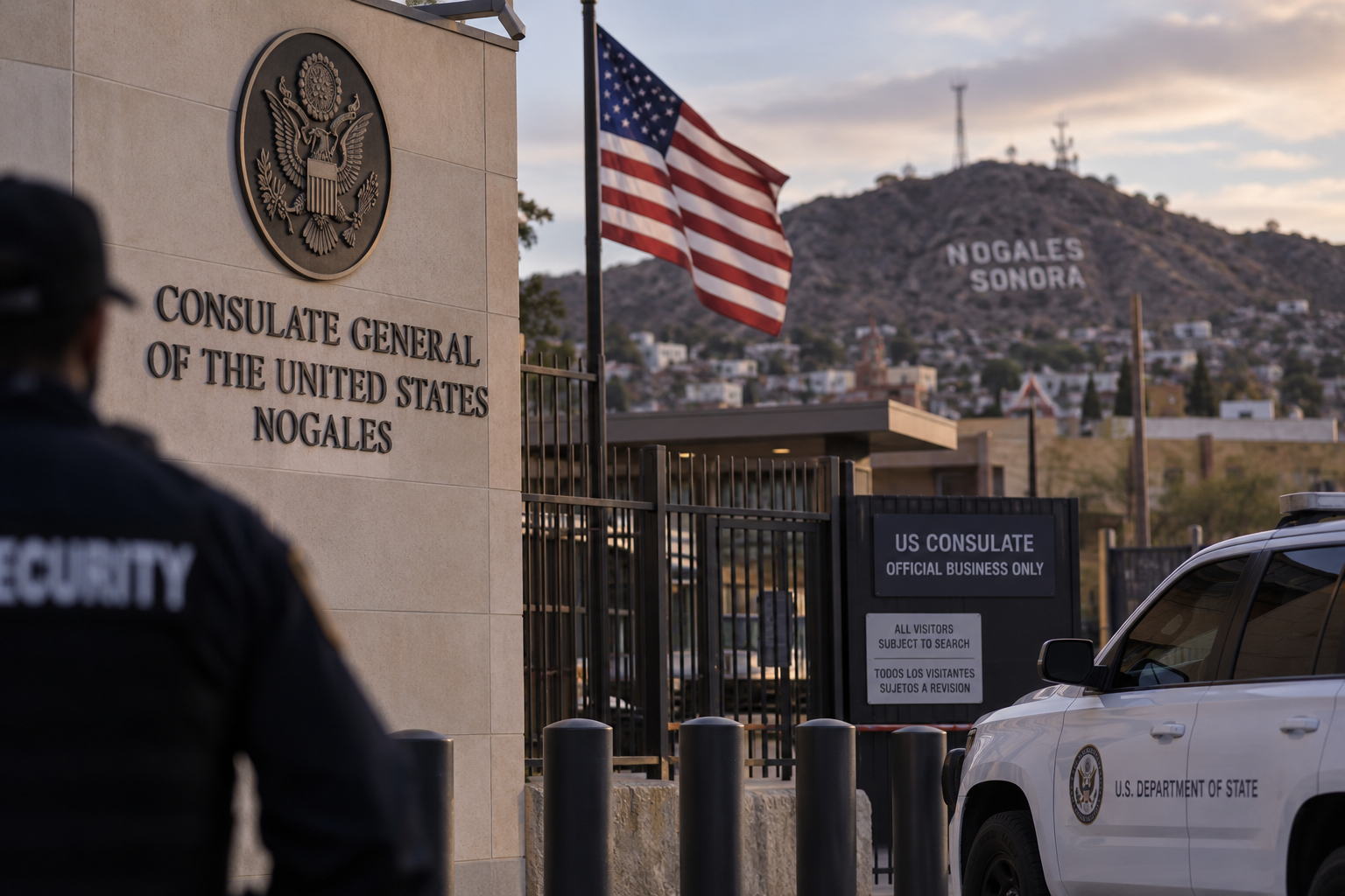 EU limita movimientos en Nogales por amenazas y exige cautela extrema.
