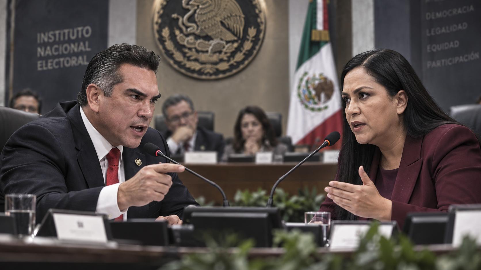 El inicio del Proceso Electoral Federal 2026-2027 provocó un choque frontal entre el dirigente nacional del PRI, Alejandro Moreno Cárdenas, y la representante de Morena, Ariadna Montiel Reyes, quienes utilizaron la sesión del Instituto Nacional Electoral (INE) para confrontar dos visiones opuestas sobre las condiciones políticas de la elección de 2027. Moreno acusó directamente a Morena y al gobierno de adelantarse en los tiempos electorales, utilizar estructuras oficiales, debilitar al árbitro y generar condiciones de inequidad, mientras Montiel respondió que la oposición perdió legitimidad frente a la ciudadanía y sostuvo que el movimiento oficialista llega a la contienda con amplio respaldo popular. “Morena y el gobierno se han adelantado en los tiempos electorales, con la complacencia total y absoluta de todas las instituciones, promoviendo abiertamente a sus aspirantes, a costa de debilitar, manipular y burlar la ley electoral”, lanzó Moreno. El dirigente priista sostuvo que el oficialismo busca colocar al INE bajo presión y advirtió que la autoridad electoral debe actuar con firmeza. “Es claro que Morena no respeta al Instituto Nacional Electoral y el gobierno menos; no respeta a sus consejeras y consejeros y piensan que pueden mangonear al árbitro electoral y torcer las reglas a su favor para ganar las elecciones”, afirmó. Moreno puso como ejemplos los recorridos de aspirantes ligados a Morena y señaló el caso de actores políticos que, dijo, reconocen públicamente actividades anticipadas de campaña. “Eso es vergonzoso, que ante estas actividades la respuesta de la autoridad pareciera la inacción, la omisión o la complacencia”, acusó. Moreno acusa “doble rasero” El líder priista sostuvo que existe un trato diferenciado entre la oposición y Morena por parte de las autoridades. “Para la oposición y para sus dirigentes existen investigaciones, censuras, medidas cautelares, persecución política y linchamientos mediáticos, mientras que para Morena y todos sus aspirantes hay tolerancia, hay permiso, hay blindaje”, señaló. Advirtió que el INE perdería credibilidad si permitiera que el poder político condicionara sus decisiones. “Para que un árbitro se dé a respetar ante el poder tiene que tener carácter, certeza y la Constitución en la mano, porque si no se da a respetar pierde toda credibilidad y confianza y se convierte en un brazo ejecutor, extensión del propio gobierno”, dijo. Moreno también cuestionó que no se hayan aprobado oportunamente lineamientos para controlar y fiscalizar los gastos relacionados con procesos políticos internos. “No se emitieron oportunamente los lineamientos para regular, controlar y fiscalizar los gastos asociados a los procesos políticos internos”, reclamó. PRI pone el foco en crimen organizado El dirigente nacional del PRI elevó además el tono al abordar la posible intervención de organizaciones criminales en las elecciones. Señaló los antecedentes de violencia registrados en entidades como Sinaloa y Michoacán y exigió una actuación preventiva del Instituto. “Las elecciones no las pueden ganar los cárteles del crimen organizado; tienen que ganarse en las urnas y con el voto de las y los ciudadanos”, sostuvo. Moreno pidió impedir el uso electoral de programas sociales y recursos públicos, contener los actos anticipados de campaña y reforzar la fiscalización. “La defensa de nuestra democracia exige carácter, exige responsabilidad y un compromiso y firme convicción con la República”, afirmó. Y lanzó una pregunta directa a los integrantes del Consejo General: “¿Cómo quieren ser recordados? Como los que defendieron la democracia, los que garantizaron el equilibrio en este país, los que actuaron con transparencia y responsabilidad, o quienes se doblaron ante el poder”. Montiel responde: la oposición “perdió al pueblo” Horas después, Ariadna Montiel respondió desde la representación de Morena con un discurso diametralmente opuesto. Sostuvo que la elección de 2027 será decisiva para mantener el rumbo político del país y reivindicó que la soberanía reside en la ciudadanía. “Hoy comienza formalmente el proceso electoral 2026-2027. Esta elección será decisiva para hacer valer la voluntad popular”, afirmó. Montiel defendió el proyecto de la llamada Cuarta Transformación y sostuvo que Morena representa la continuidad de luchas históricas por la soberanía y la justicia social. “La cuarta transformación es la continuación de las grandes luchas del pueblo, las luchas por la soberanía, la democracia y la justicia”, declaró. Frente a las acusaciones del PRI, sostuvo que los partidos opositores perdieron respaldo social antes incluso de sus derrotas en las urnas. “Los partidos del viejo régimen convirtieron el poder en patrimonio de una minoría, se alejaron de la gente y terminaron encerrados en las cúpulas”, señaló. Y remató: “La oposición perdió al pueblo mucho antes de perder las elecciones”. Morena presume ventaja y anticipa “guerra sucia” Montiel aseguró que Morena inicia el proceso electoral con una posición favorable frente a sus adversarios. “Morena inicia este proceso con un gran apoyo del pueblo y con una amplia ventaja frente a los demás partidos políticos”, sostuvo. La representante morenista afirmó que las encuestas reflejan que la ciudadanía no quiere un regreso de los antiguos gobiernos. “Esa ventaja que se expresa en las encuestas refleja la confianza de un pueblo que no quiere regresar al régimen de corrupción y privilegios”, dijo. Además, acusó anticipadamente a sus adversarios de recurrir a campañas negativas durante el proceso. “Los conservadores también saben que esto les está pasando, por eso recurrirán a la guerra sucia, a la calumnia, fabricarán acusaciones”, afirmó. Montiel acusa al “viejo régimen” de controlar al árbitro En respuesta al discurso opositor sobre la autonomía del INE, Montiel sostuvo que fueron precisamente los antiguos partidos gobernantes quienes utilizaron históricamente al árbitro electoral. “Durante años los partidos del viejo régimen convirtieron al árbitro en parte de sus estrategias”, acusó. Añadió que en el pasado se “avalaron fraudes electorales” y lanzó una crítica directa contra la presencia de antiguos integrantes de autoridades electorales en fuerzas políticas. “No nos extraña que hoy un exconsejero electoral represente a un partido político”, expresó. Pese a sus cuestionamientos históricos, Montiel aseguró que Morena confía en la actuación del actual Consejo General. “Confiamos en que este Consejo General, en esta autoridad electoral, lleve con buen rumbo el proceso que hoy inicia”, dijo. También aseguró que Morena respetará la legislación y vigilará los perfiles que compitan bajo sus siglas. “Actuaremos con convicción democrática, cumpliremos la ley y cuidaremos que quienes aspiren a representarnos estén a la altura de la confianza ciudadana”, sostuvo. Dos discursos rumbo a 2027 El intercambio dejó trazada desde el primer día la confrontación política que marcará la elección intermedia de 2027. Moreno presentó al oficialismo como una fuerza que utiliza el poder para alterar la competencia y colocó al INE frente a la obligación de demostrar independencia. Montiel, en contraste, atribuyó las críticas opositoras a la pérdida de respaldo electoral del antiguo régimen y reivindicó la continuidad del proyecto político de Morena. Moreno resumió su posición con una advertencia: “No hay que tenerle miedo a este cínico gobierno corrupto de Morena”. Montiel cerró desde la posición contraria: “Vamos a defender la soberanía, cuidar los derechos conquistados y seguir construyendo el segundo piso de la cuarta transformación. Con el pueblo todo, sin el pueblo nada”.