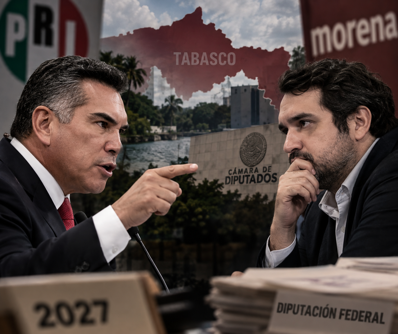 El PRI evalúa no postular candidato y dejar solo a Andy López en 2027.