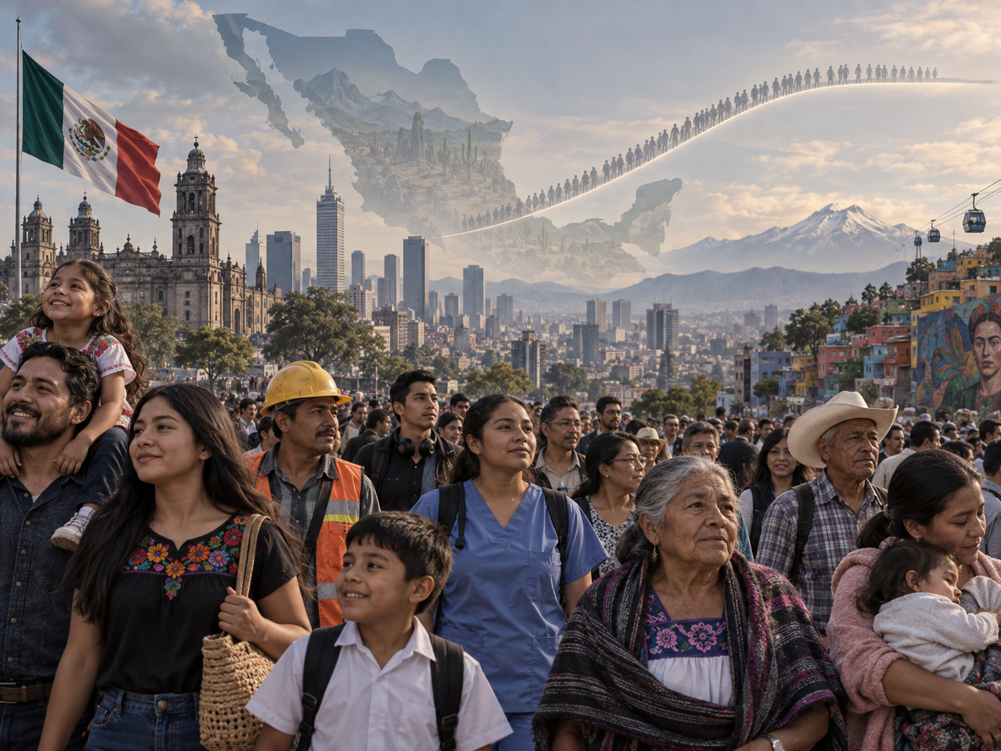 población de México 2025, INEGI Encuesta Intercensal 2025, México 130 millones habitantes, crecimiento poblacional México, población México INEGI, tasa de crecimiento poblacional, demografía México 2025, habitantes de México 2025, fecundidad en México, envejecimiento poblacional México.