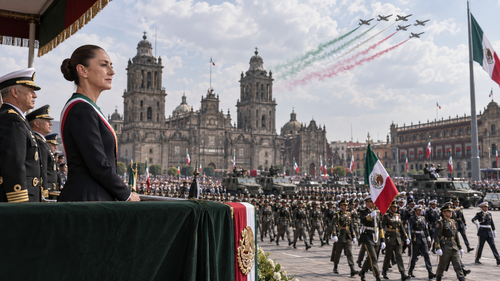 Más de 18 mil militares desfilarán por la Independencia de México 2026