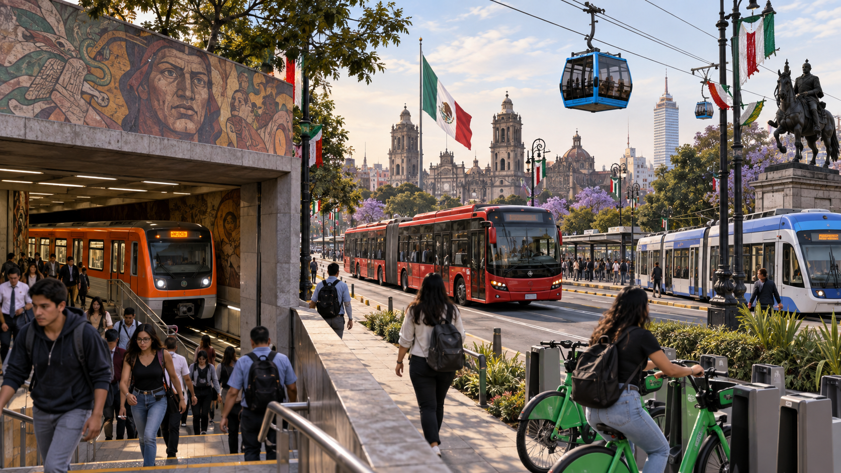 El festivo cambia horarios y rutas del transporte público en CDMX