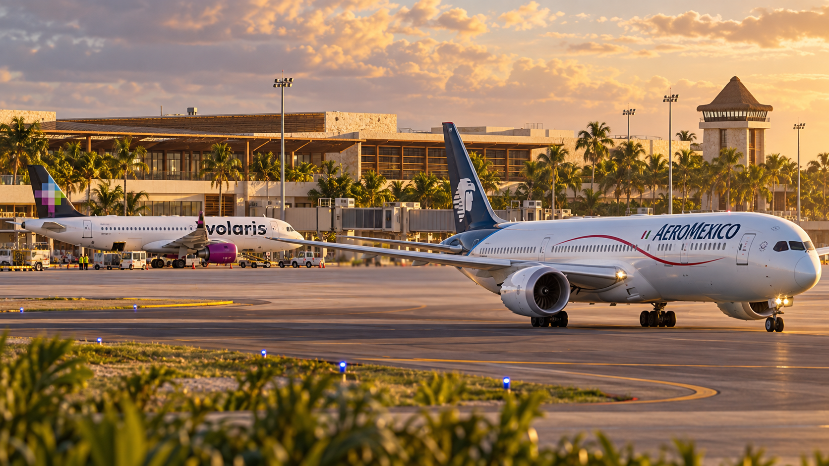 Aeroméxico sale ya; Volaris suspenderá vuelos a Tulum en enero de 2027