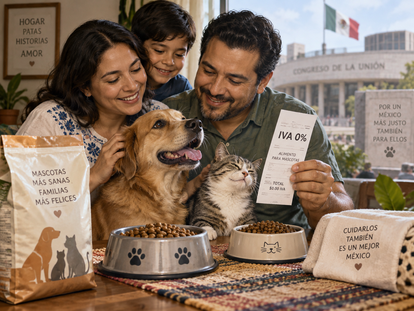 Proponen IVA cero a alimento para mascotas para aliviar gasto familiar