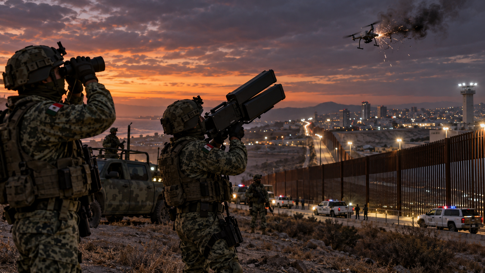 México neutraliza 5 drones durante la operación binacional Águila Alta