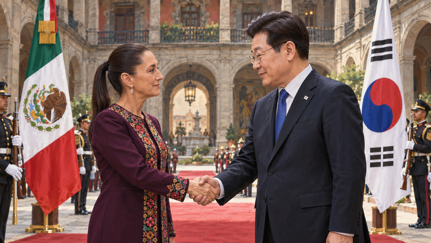 Sheinbaum recibirá a Lee Jae-myung y encabezará acto en Puebla este jueves.