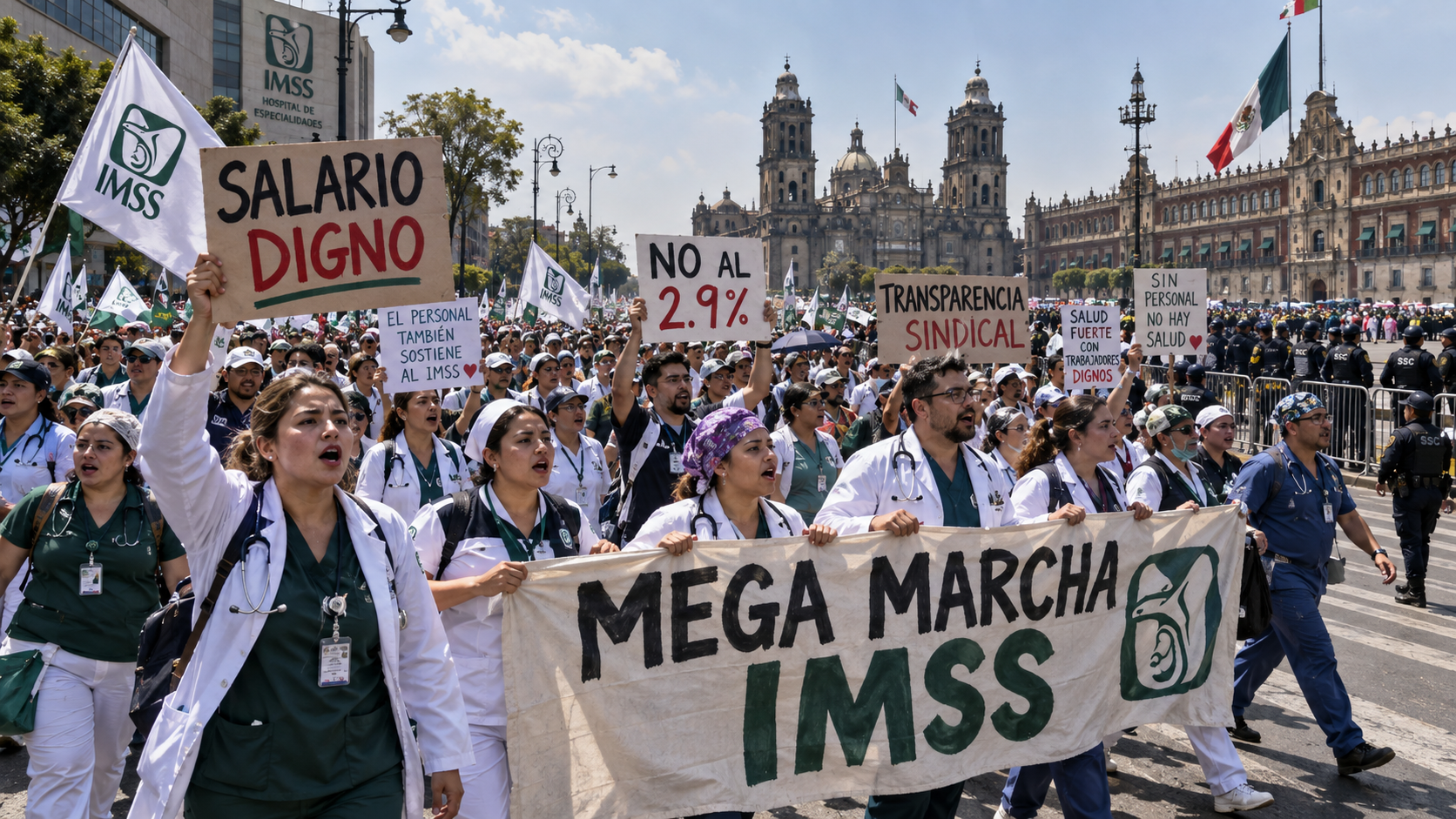 Trabajadores marcharán este martes; el miércoles votarán el alza.