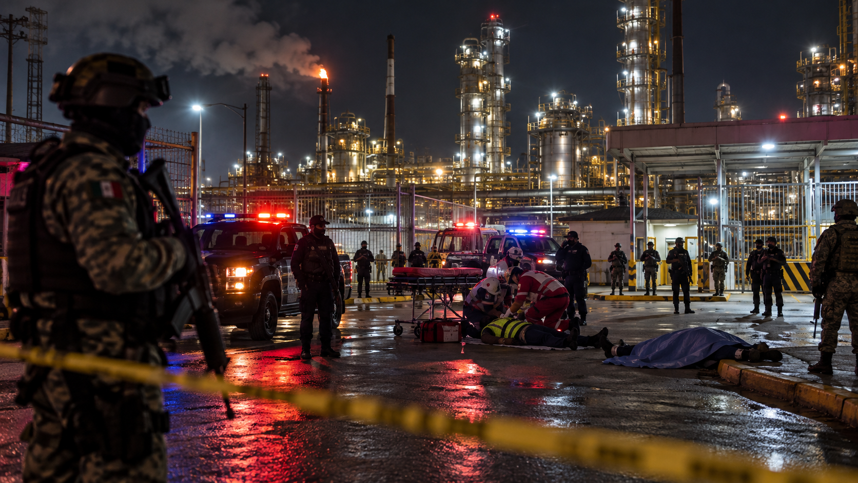 Ataque en refinería de Minatitlán deja un muerto y un herido grave.