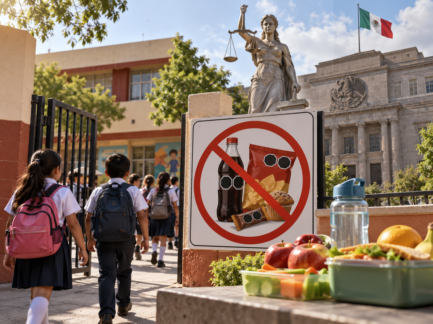 Corte niega tres amparos y mantiene veto a comida chatarra en escuelas.