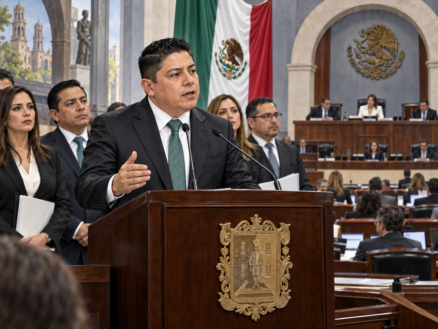 Gallardo exige a su gabinete explicar gastos y resultados ante el Congreso.