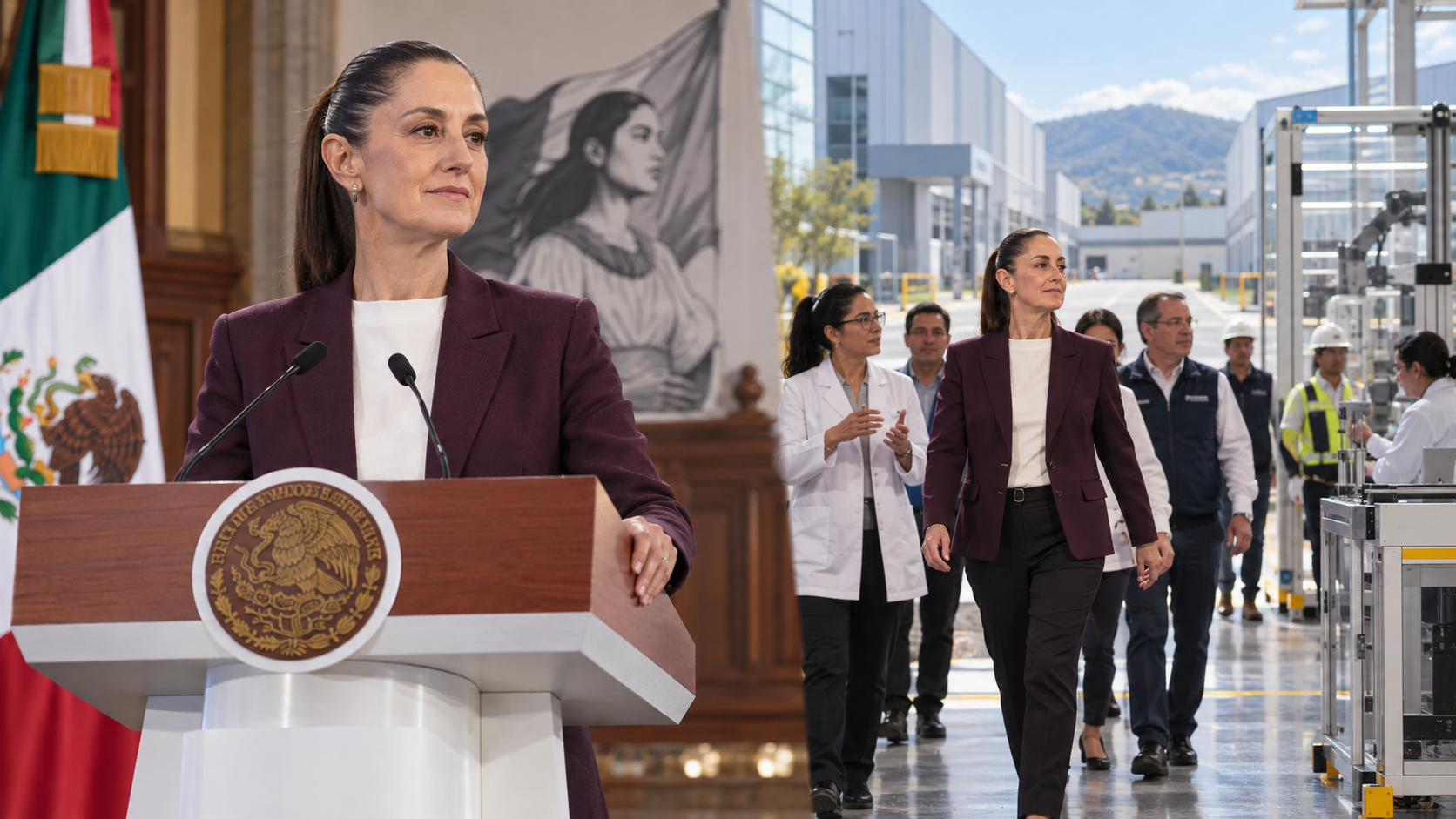 Sheinbaum inicia obras del Polo de Bienestar e inaugura empresas en Hidalgo