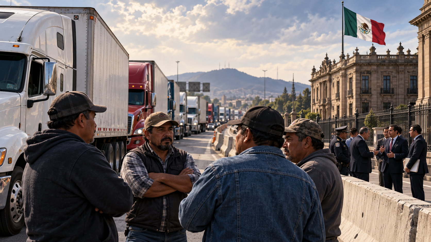 Segob ofrece diálogo ante paro nacional de transportistas del lunes.