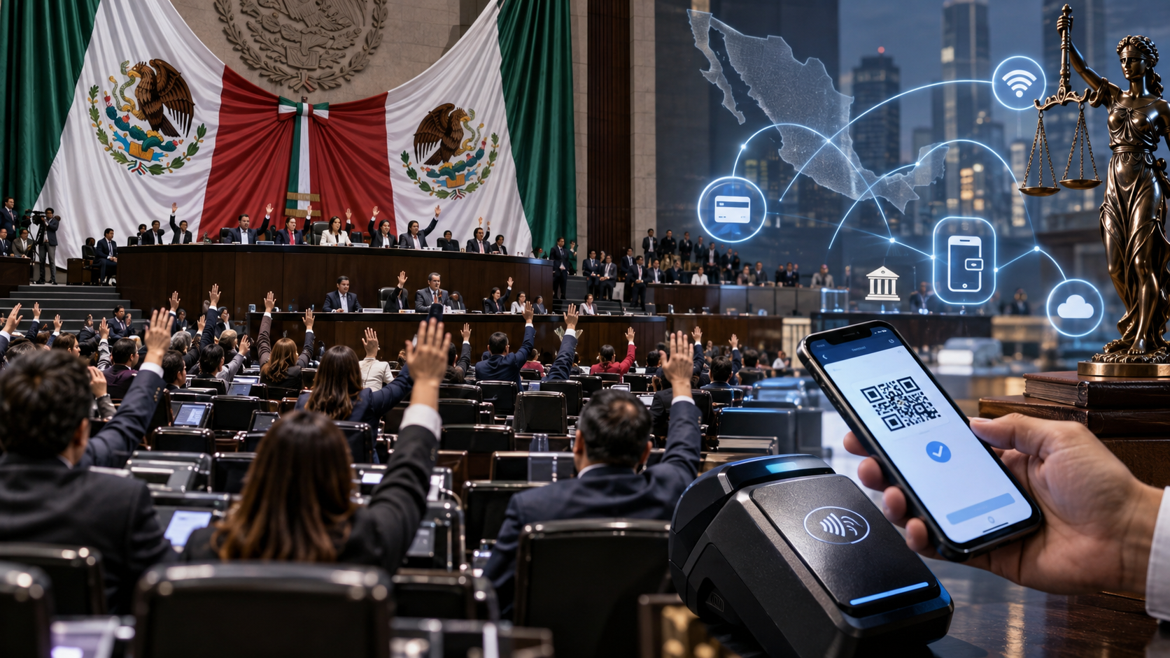 Avalan pagos digitales obligatorios; oposición alerta por brecha tecnológica