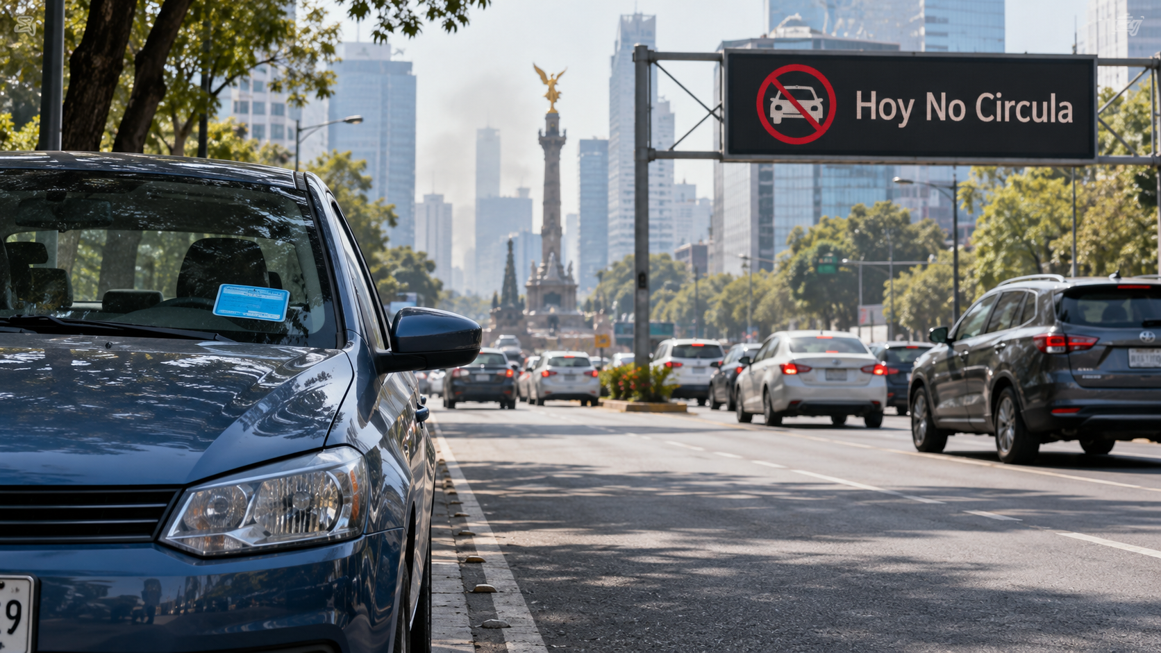 Autos con placas 9 y 0 descansan este viernes en CDMX y Edomex.