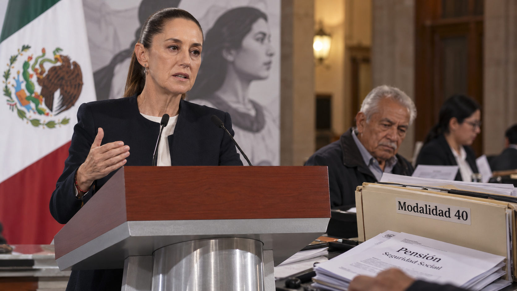 Detectan fraudes millonarios en pensiones; Sheinbaum defiende regulación.